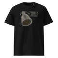 What Came Up in the Tallow t-shirt in Black: engraved sounding lead, base-on, a gold scale print and a specimen tag